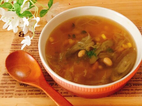 野菜たっぷりꕤ和風スープ